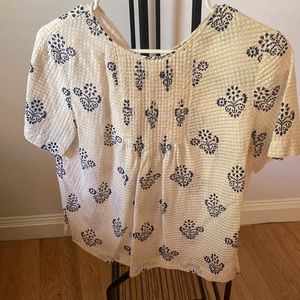 Madewell short sleeve blouse